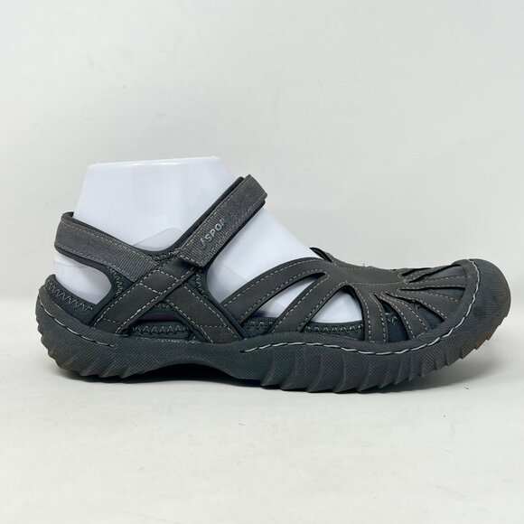 Jambu JSport Womens Poppy Gray Strappy Closed Toe Sandal Size‎ 8M - Picture 5 of 9